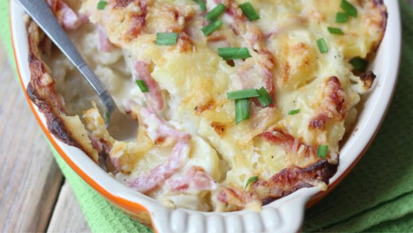 Gratin de Chou-fleur et Jambon – Cuisine