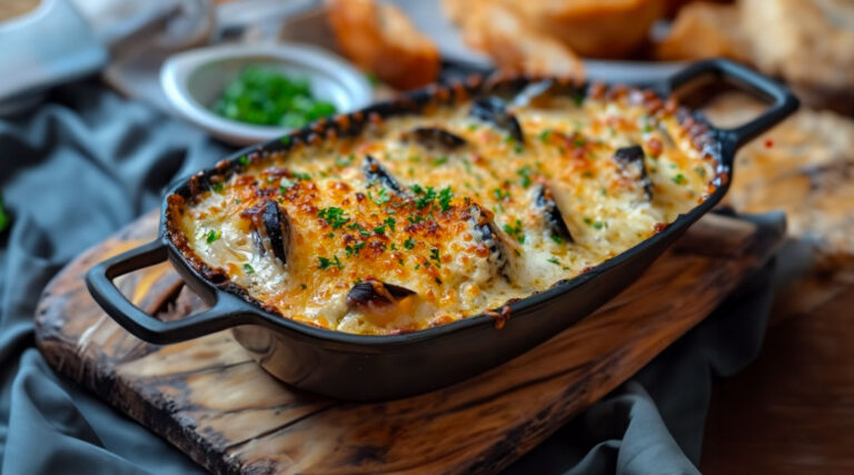 Cassolettes de Moules Gratinées : Un Délice Crémeux et Savoureux – Cuisine