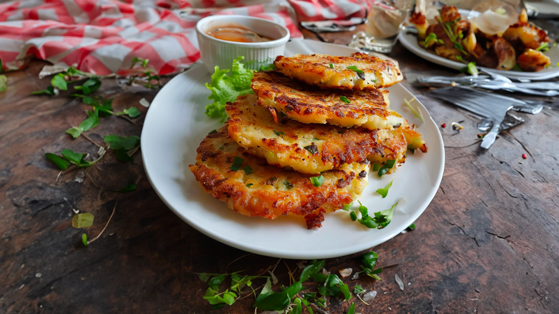 Galettes de Pommes de Terre aux Oignons – Cuisine