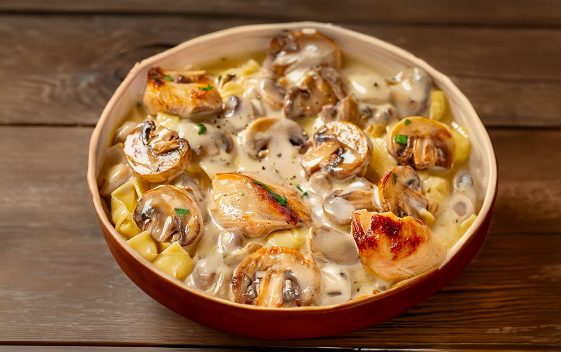 Pâtes à la Crème Poulet et Champignons: Un Classique Réconfortant – Cuisine