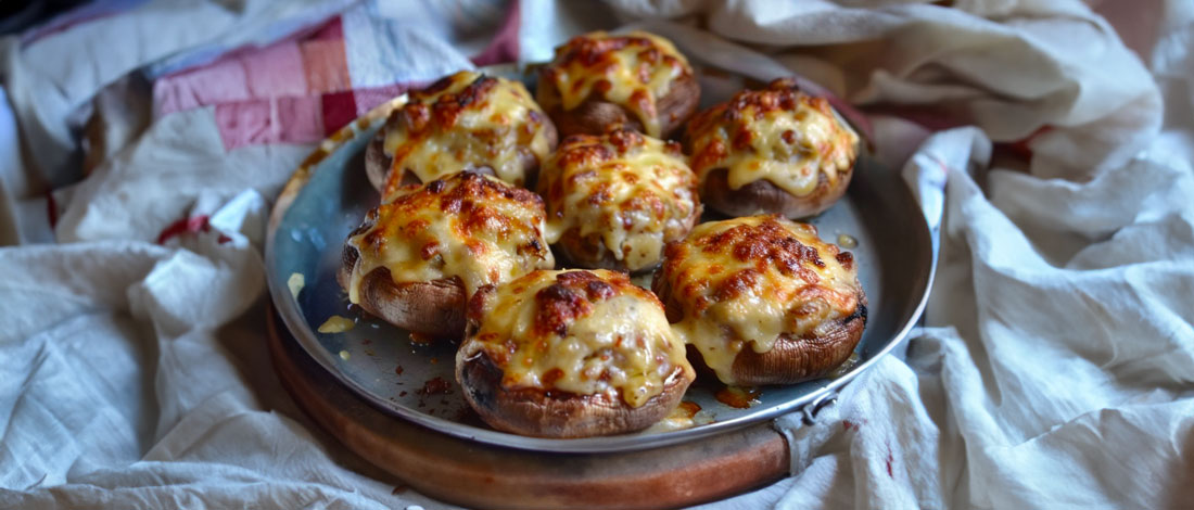 Champignons Farcis au Jambon et au Comté – Cuisine