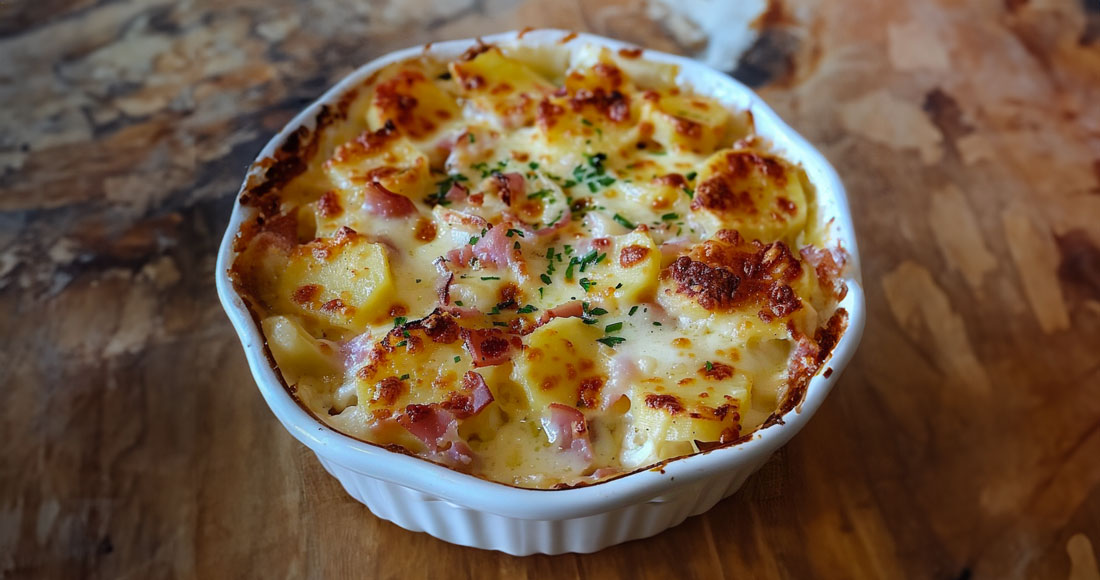 Gratin de Pommes de Terre au Jambon et à la Mozzarella – Cuisine