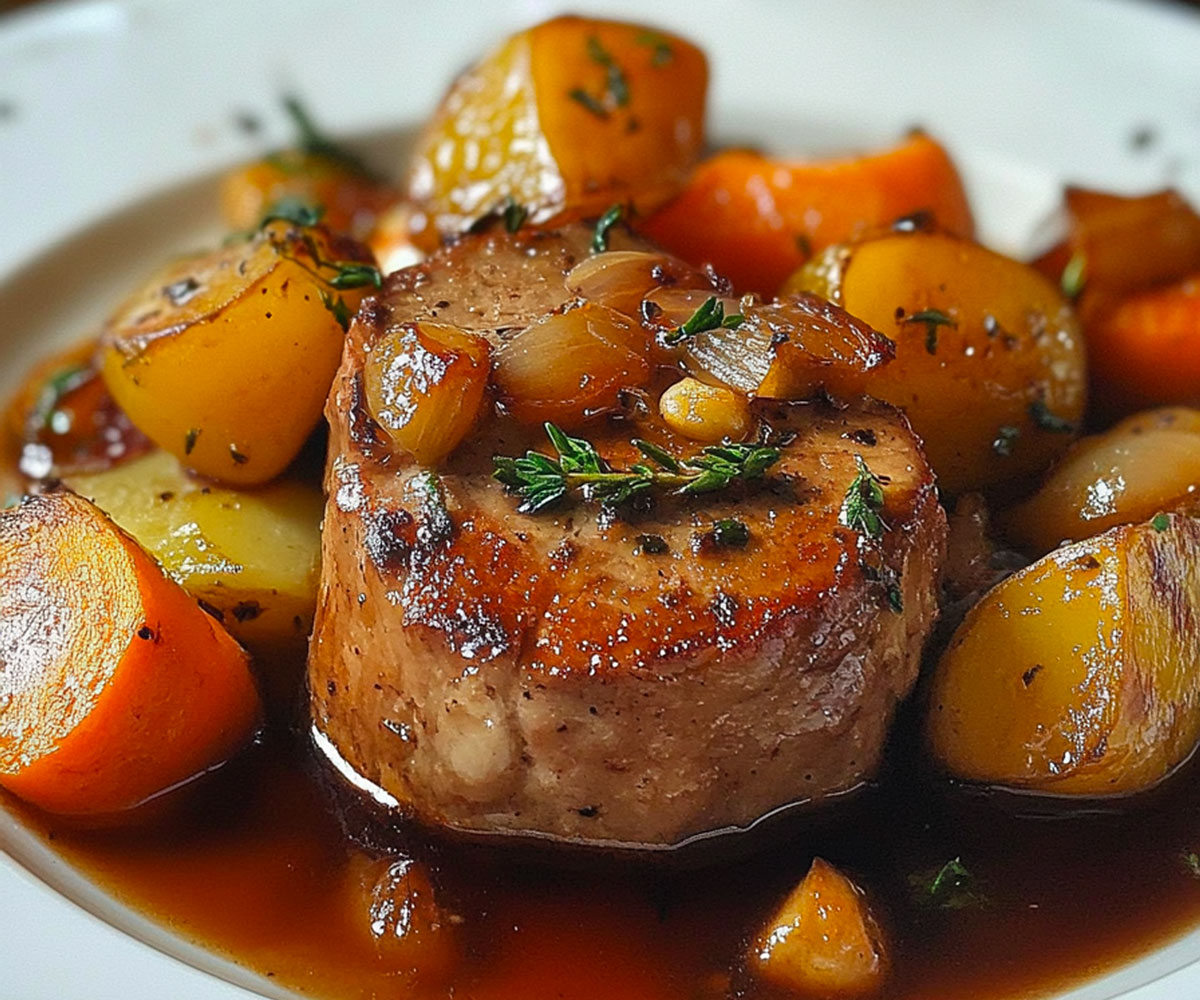 Filet mignon de porc au vin blanc : un délice tendre et savoureux – Cuisine