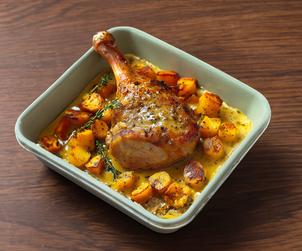 Cuisse de Dinde à la Dijonnaise – Fondante et Savoureuse – Cuisine
