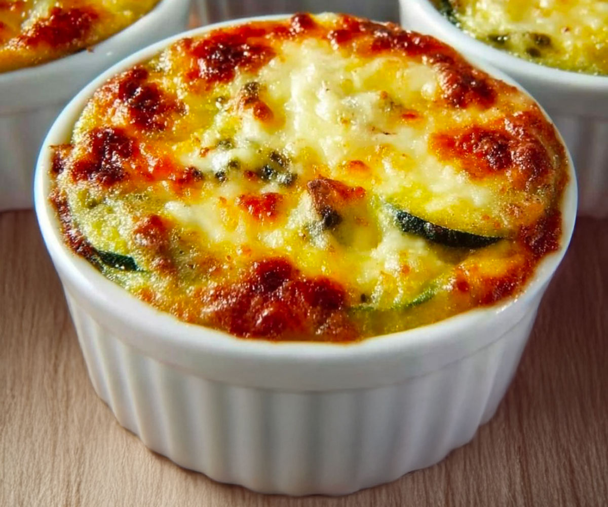 Petits gratins moelleux de courgettes au fromage – Cuisine